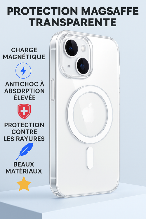 Magnetic Original Clear Case For iPhone 17 Air 16 15 14 13 12 11 Pro Max mini XS XR Funda For Magsafe Silicone Transparent Cover